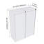 Armoire latérale de salle de bain flottante 12 "avec porte à fermeture douce-1970683130