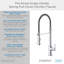 Parma Pre-Rinse Single Handle Spring Pull-Down Kitchen Faucet-86174551