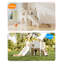 Glissoire 12 en 1 pour tout-petits, ensemble de jeu pour tout-petits avec golf, planche à dessin, panier de basketball et espace de rangement-110937802