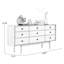Buffet en bois massif brun-375728155