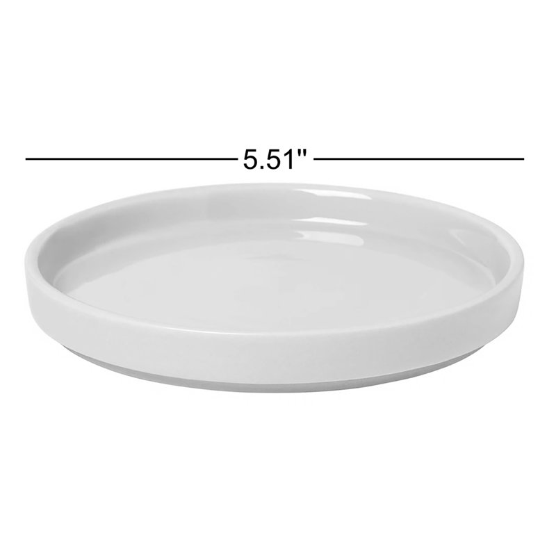 PILAR Stoneware 5.51" Bread and Butter Plate, Agave Green