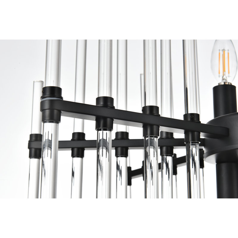 Francene 6 - Light Unique/Statement Pendant, Black