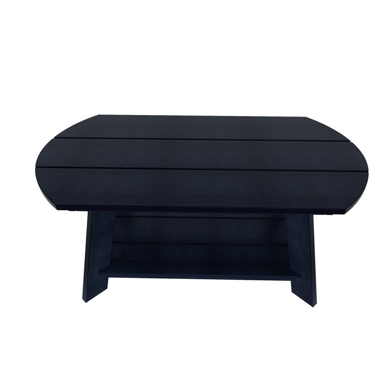 Arrlo Outdoor All-Weather Poly Coffee Table, Navy