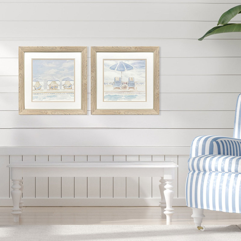 Peaceful Poolside Framed Art