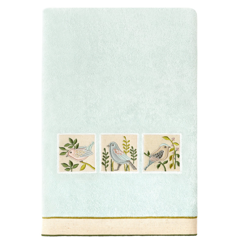 Ensemble de serviettes 3 pièces en coton turc, Turquoise
