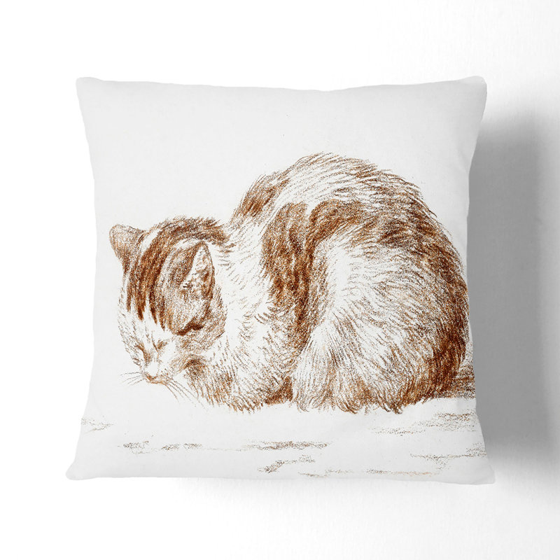 Square Throw Cushion, 55cm H x 55cm W x 20cm D, White