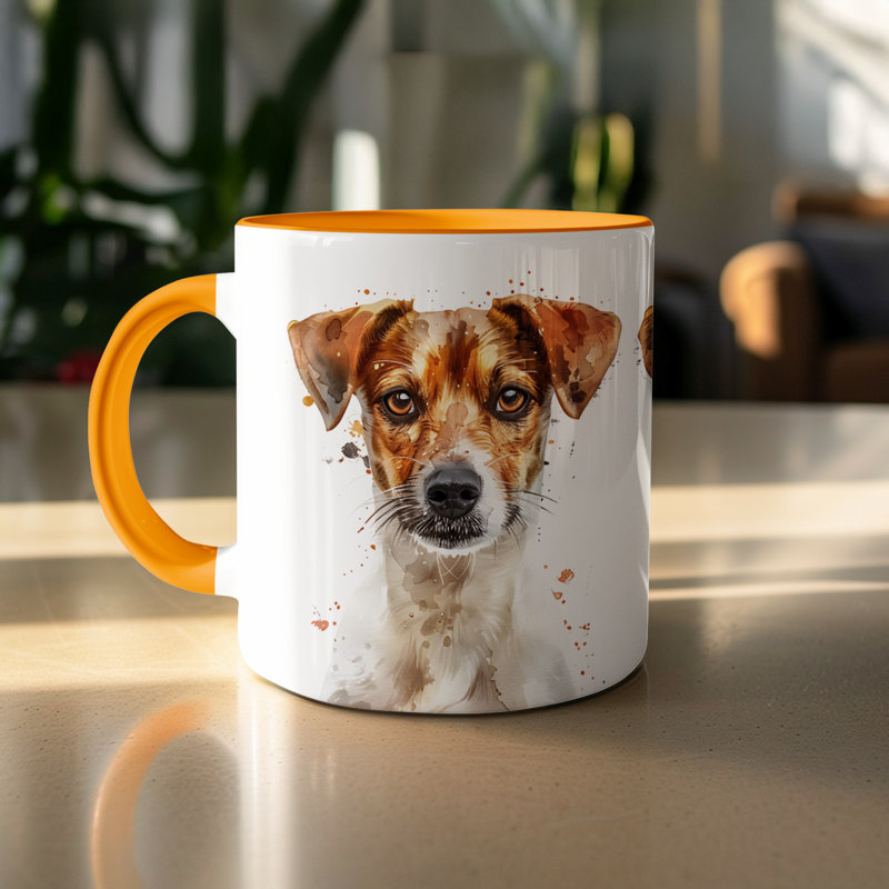 Ceramic Coffee Mug, 1, Orange