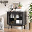 Armoire d'appoint de 31,5 po de largeur à 2 portes avec tablette réglable (ensemble de 3)-1952293179
