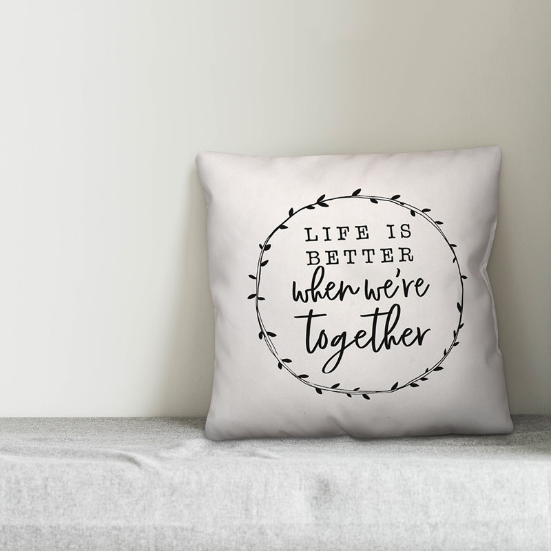 Gingham Reversible Throw Pillow