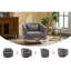 de salon moderne pivotant en chenille