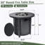 Table ronde d'extérieur au propane 40000BTU
