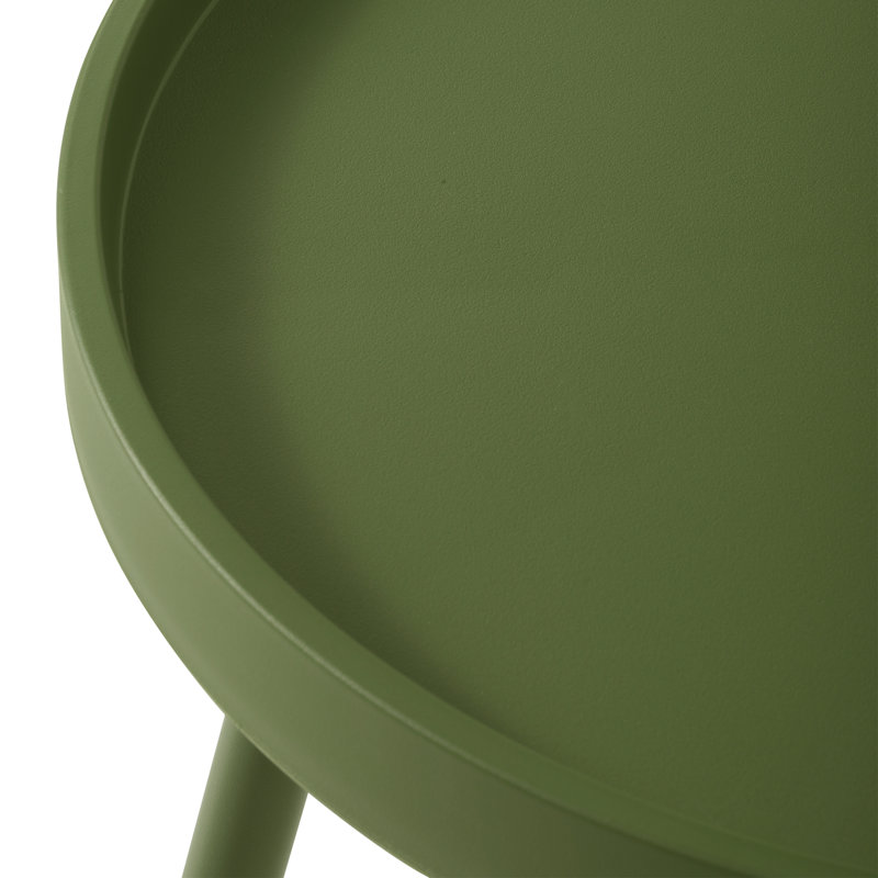 3-Piece Outdoor Patio Chair With Side Table, Green