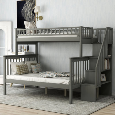 Dossena Standard Bunk Bed with Shelves