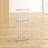 Beckett 23.75" Glass 3 Tier Half-Circle Display Console Table