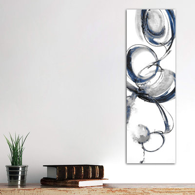 Calligraphy V9 by Liz Jardine - Wrapped Canvas Panoramic Print