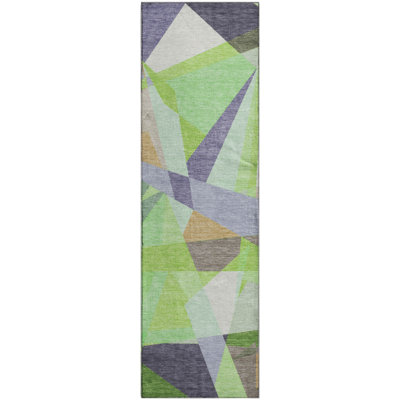 Premium Machine Washable Varasteh AMF1666 Geometric Rug