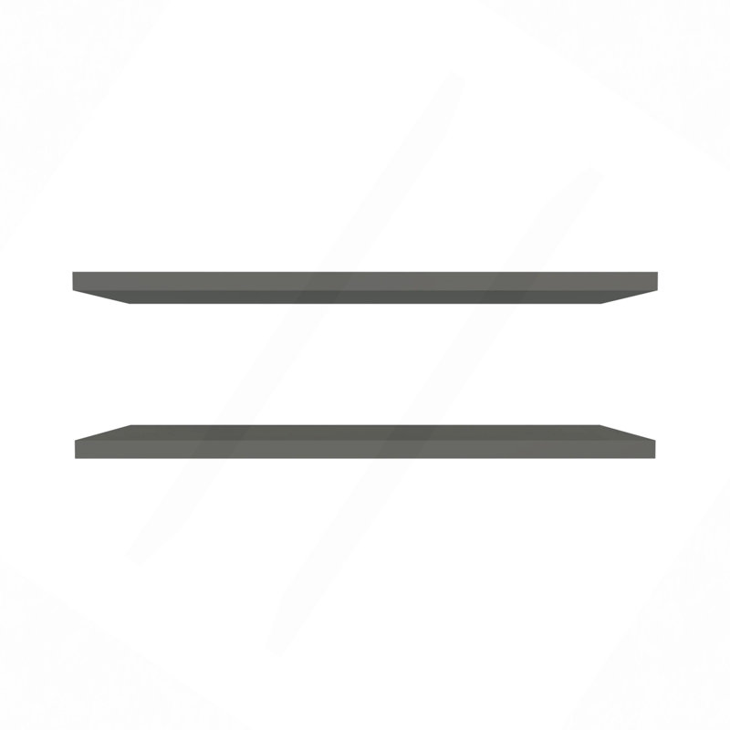 Modern Floating Shelves, Matt Grey Floating Shelves, Quick Assembly (All Accessories Included), Minimalist Modern Design For Office, Living & Bedroom