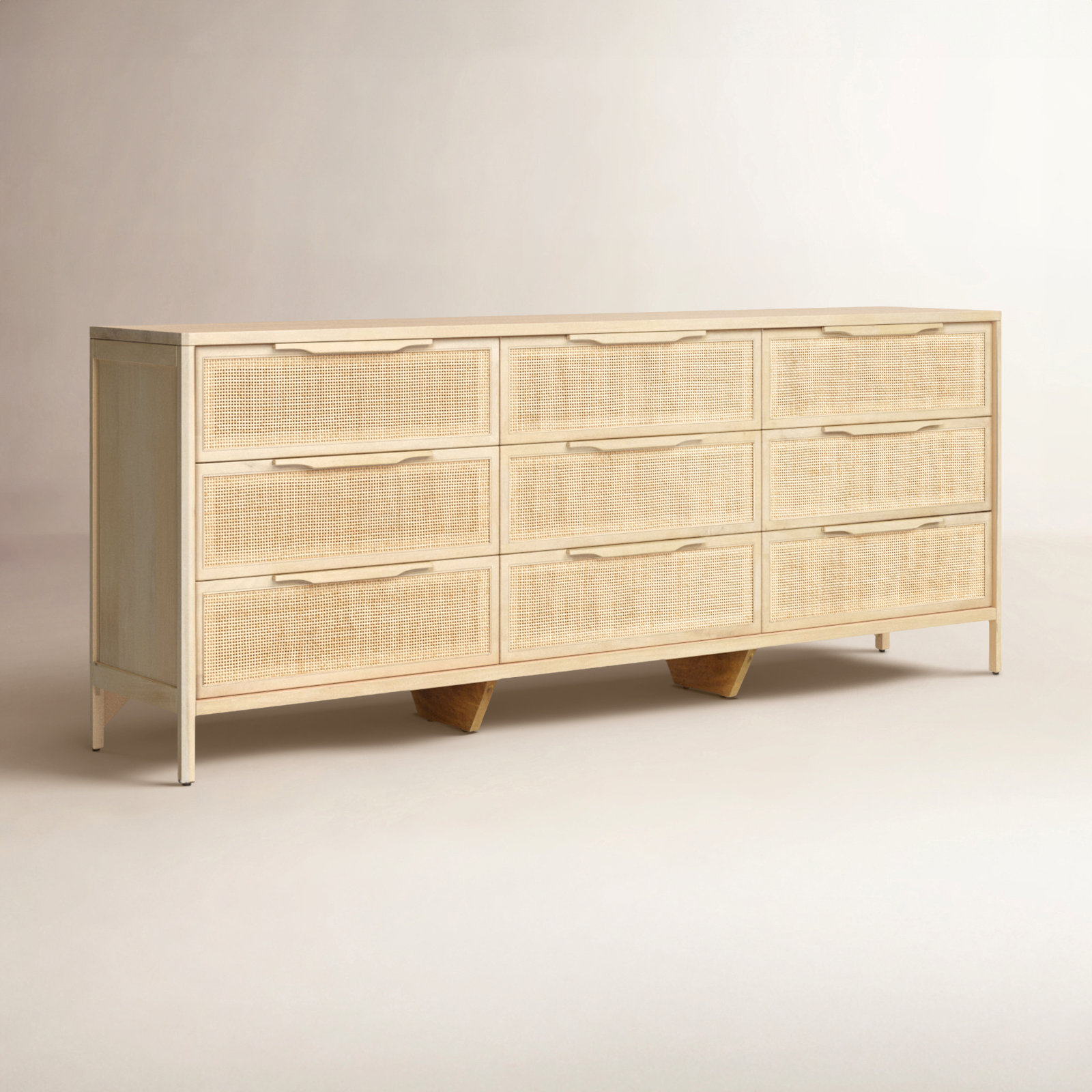 Nellie 86 " Mango Double Dresser, Natural Mango