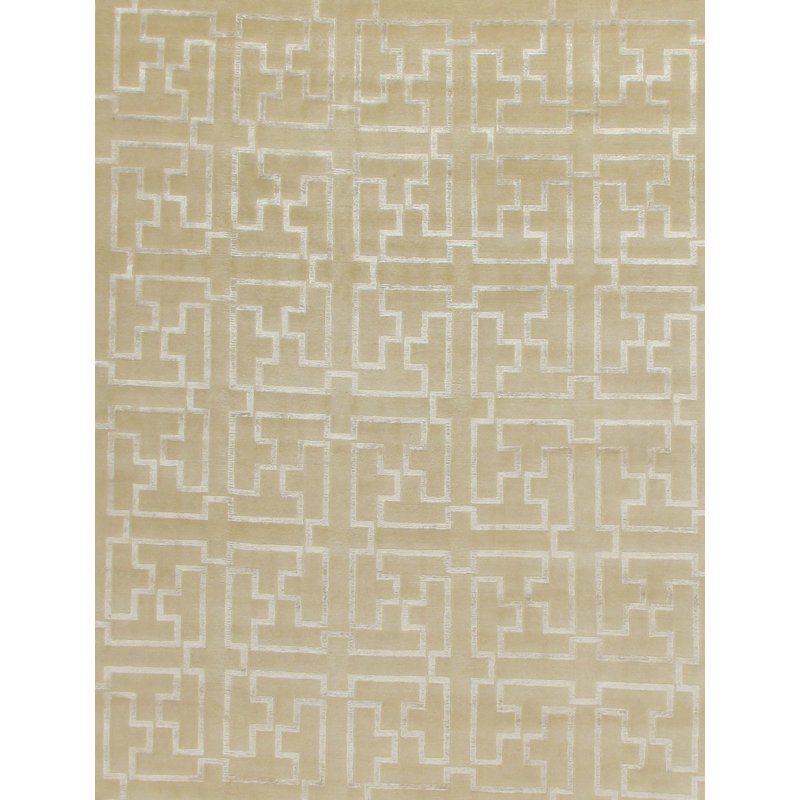 Super Tibetan Geometric Area Rug, Rectangle 9' x 12'