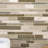Olive Engineered Stone Linear Mosaic Tile-40613371
