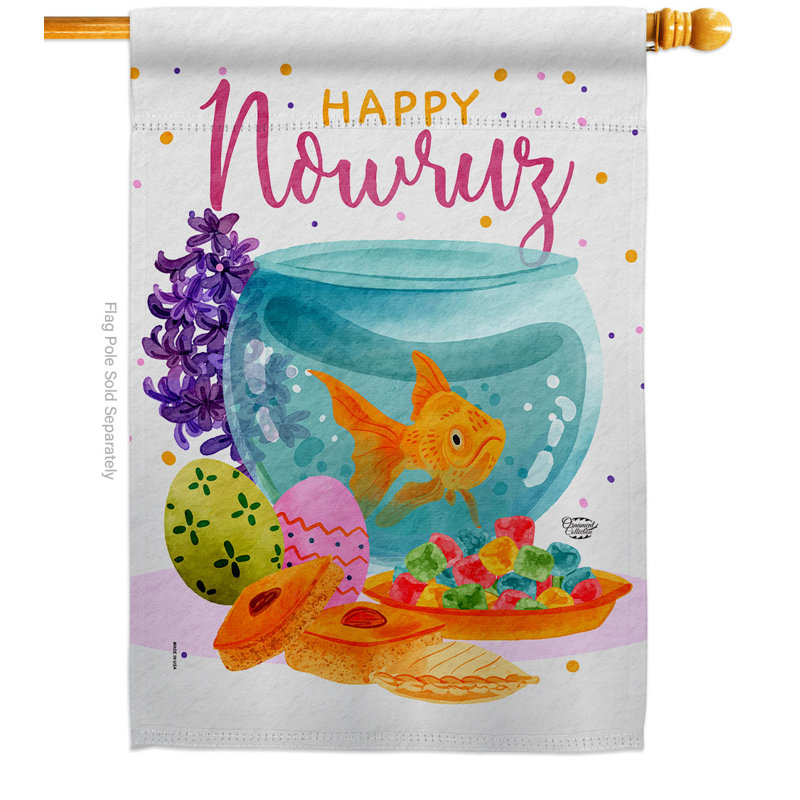 Drapeau décoratif de maison en mélange de polyester, H 40 po x l 28 po