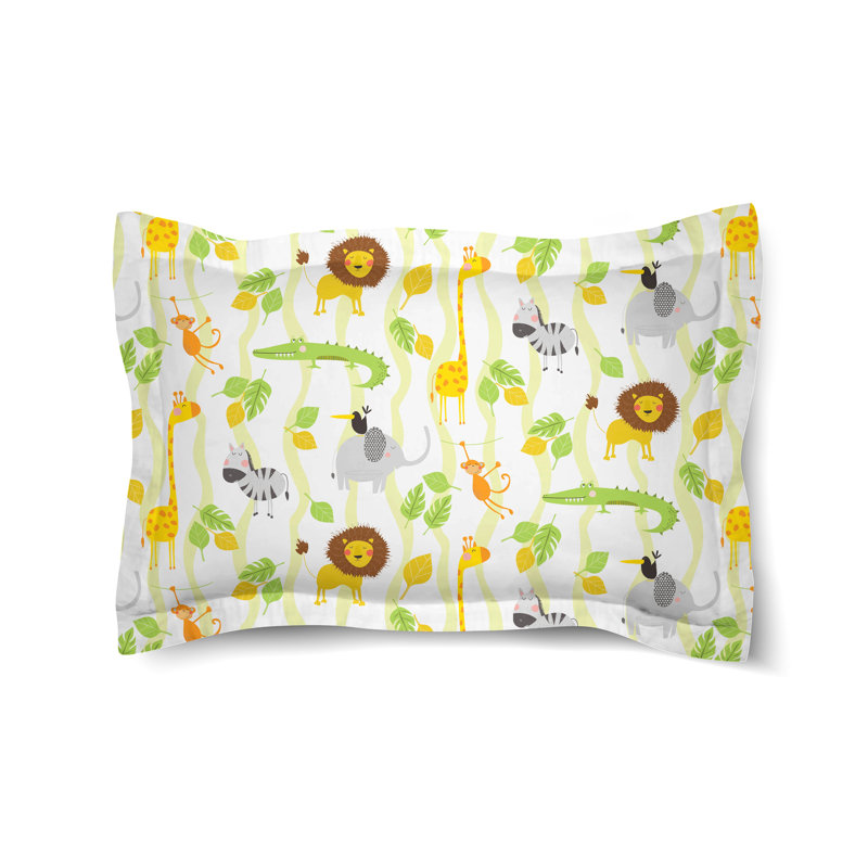 Jungle Pals Microfiber / Microsuede Pillow Sham