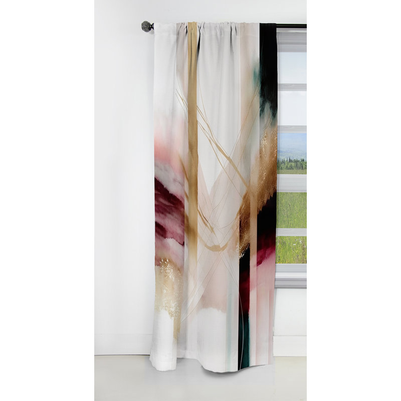 Newbury - Abstract Geometric Blackout Curtain - 1 Panels, 52" W x 84" L