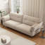 Ensemble de salon 3 pièces 100% polyester blanc crème