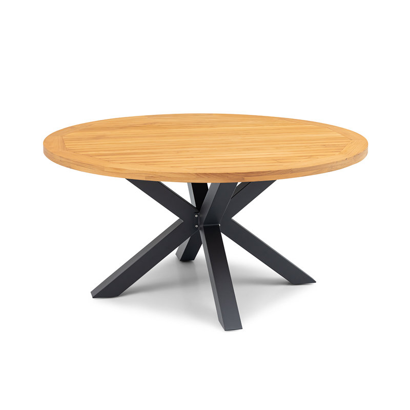 Breelyn Round Wood Outdoor Dining Table , 150cm W 150cm D