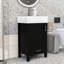 Space-Saving Bathroom Vanity with Sink, Soft-Close Features and Wood Frame-1557474649