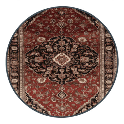 Machine Washable Turkish Brown Area Rug