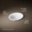 Artifacts 21 In. Oval Drop-In Bathroom Sink