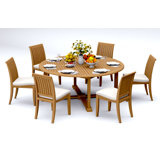 Lagos Outdoor - Piece Teak Dining Set