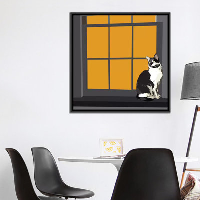 «Cat on a Window Sill I», reproduction sur toile