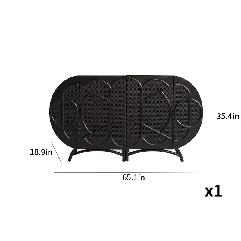 Buffet simple et élégant, Noir