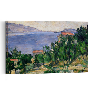 Vue du mont Marseilleveyre et de l'île de Maire, vers 1882-1885. Estampe d'art mural abstraite contemporaine.