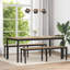 Metal Base Dining Table-1698938360-1698938356