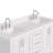 60.25'' Double Bathroom Vanity with Carrara Quartz Top-94668889