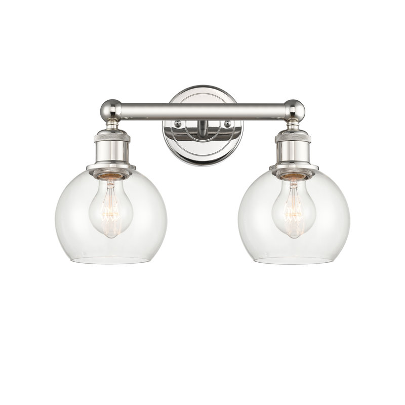 Cambria 2 - Light Dimmable Vanity Light, Clear, Polished Nickel