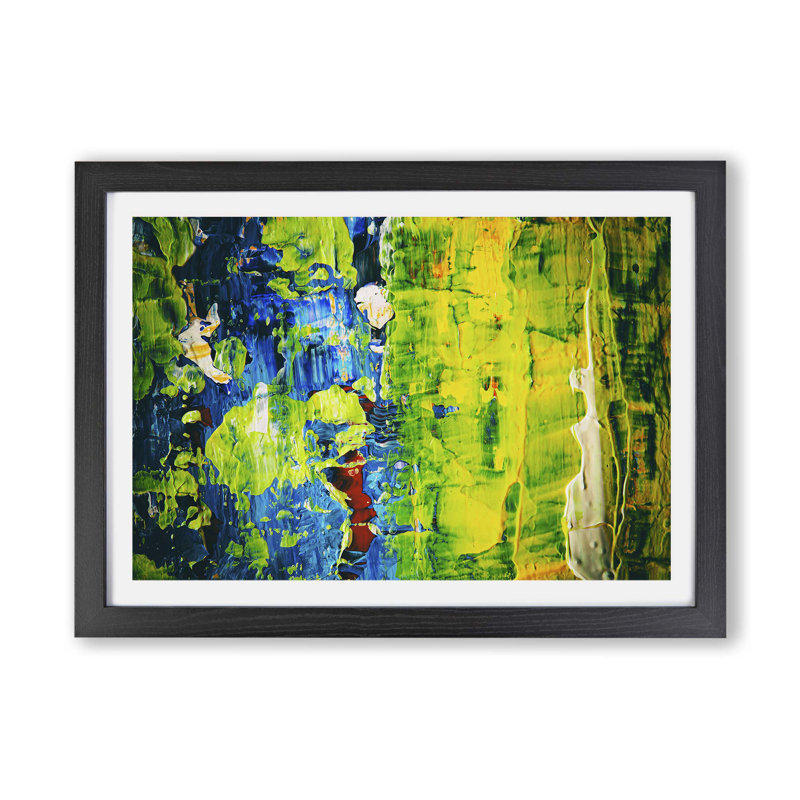 Abstract Vol.63 by S.Johnson - Framed Print, Black, 62cm H x 87cm W x 2cm D