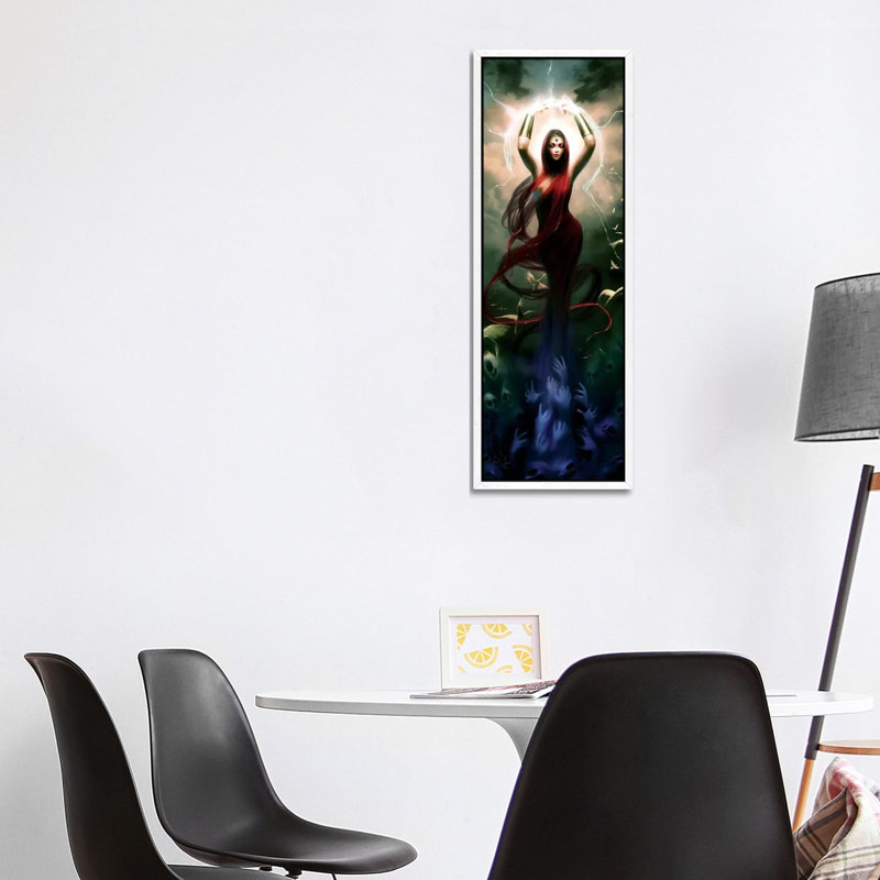 Mercy by Melanie Delon - Panoramic Print on Canvas, 121.92 cm H x 40.64 cm W, White Framed