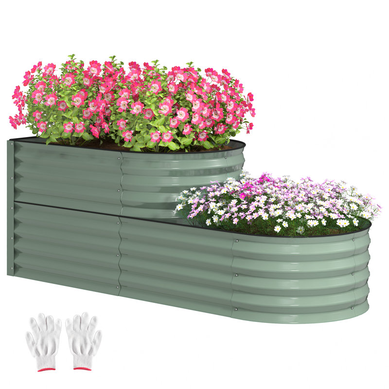 Raised Garden Bed, Light Green