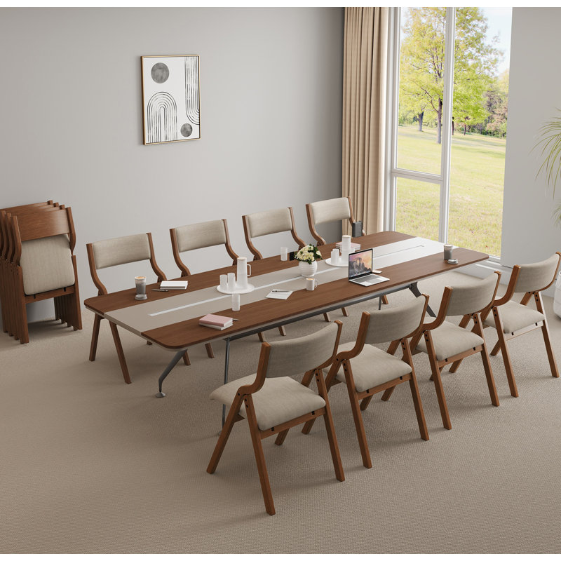 Chaise de salle à manger pliante rembourrée, peu encombrante, facile à transporter, salle à manger, paquet de 2, Crème, crème