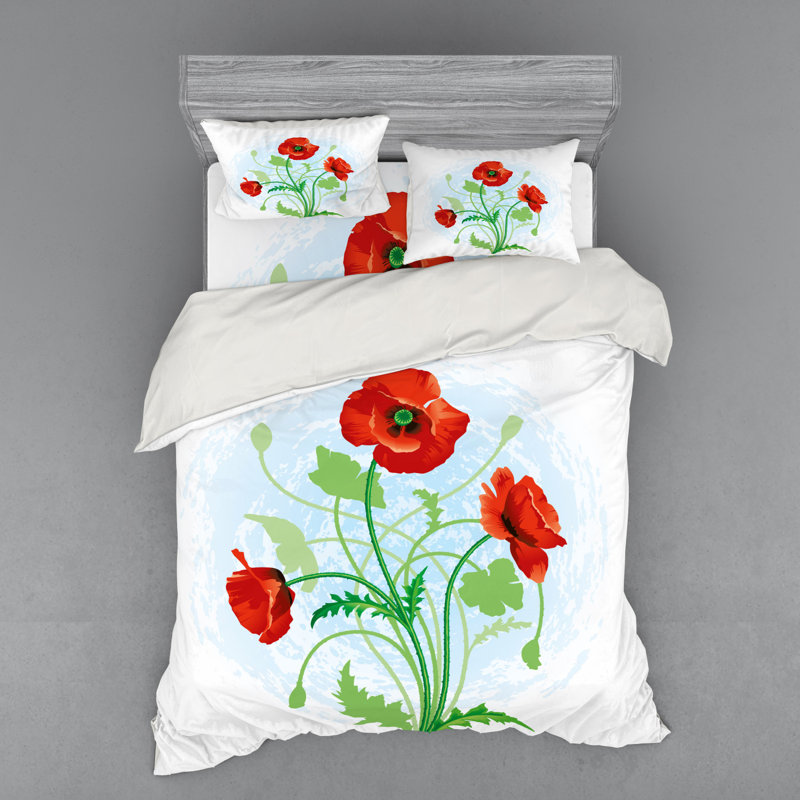 Farmhouse / Country Polyester Duvet Cover, Queen Duvet Cover + 3 Additional Pieces
