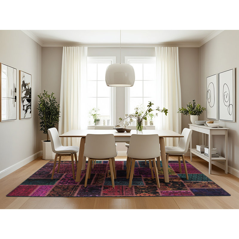Abstract Indoor Rug, Rectangle 7' x 10'