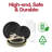 Black with Gold Pearl String Round Disposable Plastic Wedding Value Set - 30 Settings