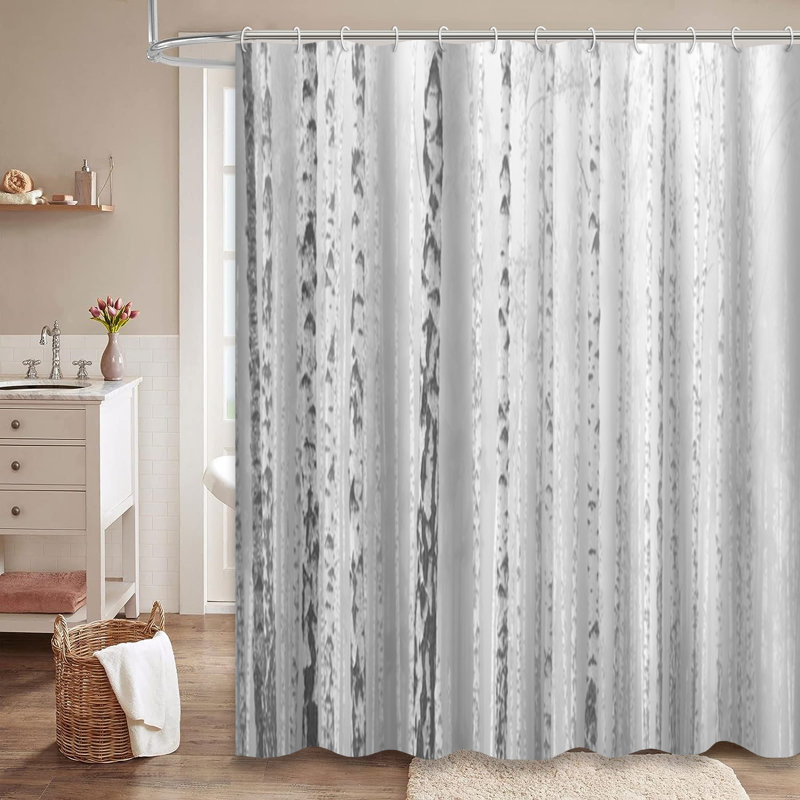 Rideau de douche Birch Forest, L 72 po x l 84 po