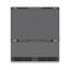 ZLINE 72 po 39,6 pi³ Réfrigérateur à congélateur inférieur encastré à porte française avec distributeur d'eau et machine à glaçons avec intérieur gris graphite (GRBIT-72)