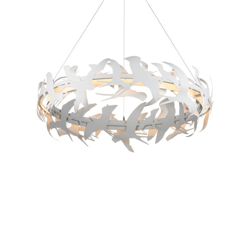 Tijereta 1 - Light Wrought Iron LED Chandelier by Marjorie Skouras