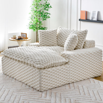 51 - Inch With High Elastic Sponge Cushion, Suitable For Bedroom Bay Window Single Length, Black And White Colors, Seat Structure